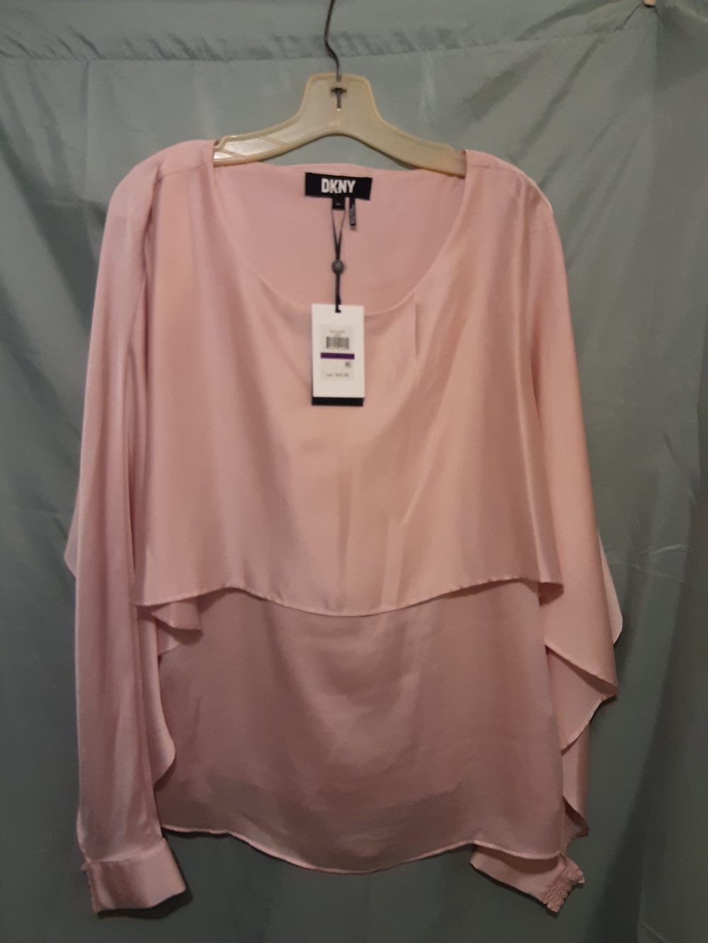 DKNY Layered Pink Blouse